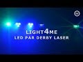 Комплект світлодіодного обладнання на стійці BIG SET PAR + DERBY + LASER