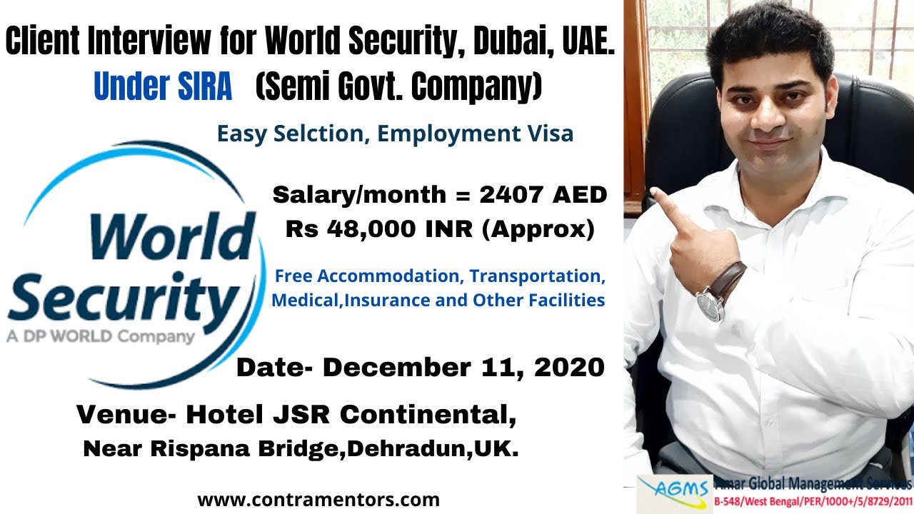Interview For World Security Dubai UAE In Dehradun Uttarakhand On interview-for-world-security-dubai-uae-in-dehradun-uttarakhand-on