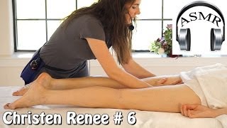 ASMR Massage Christen 6 Foot & Leg Massage, Relaxing Massage Therapy Techniques