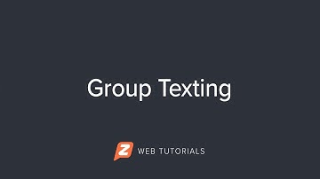 Group Texting - Zipwhip Web App 2.0 Tutorial Videos