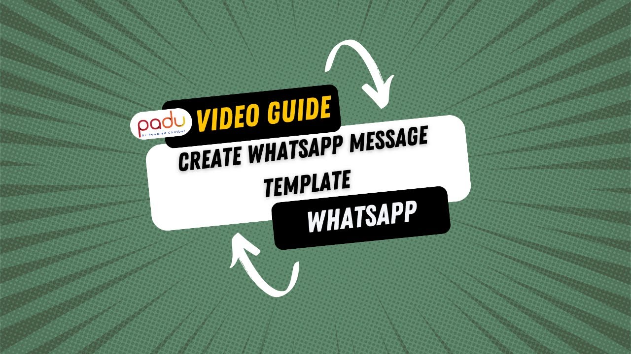 Create Whatsapp Message Template - YouTube