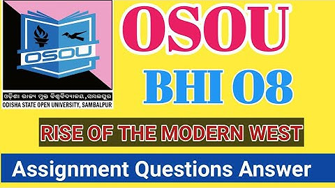 OSOU assignment exam।। osou assignment 2022 answers।। osou assignment questions answer BHI 08।।