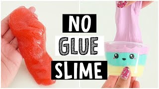 MAKING 4 AMAZING DIY SLIMES - Testing NO GLUE Slime Recipes!