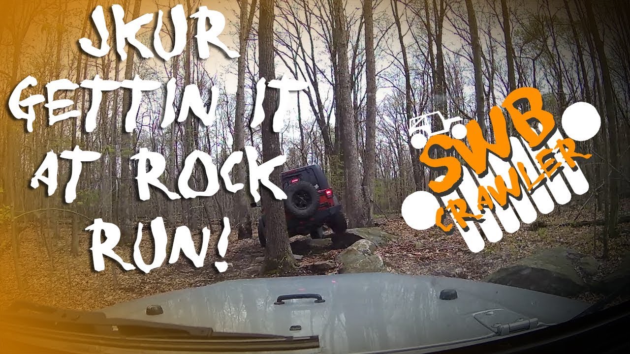 Jeep Wrangler JKUR hitting some rocks at Rock Run off road rock ...