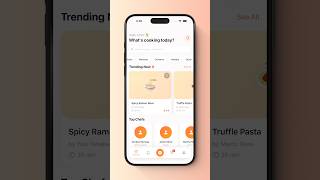 🍳 SwiftUI Foodie App – Recipes, Shopping & Chef Profile UI