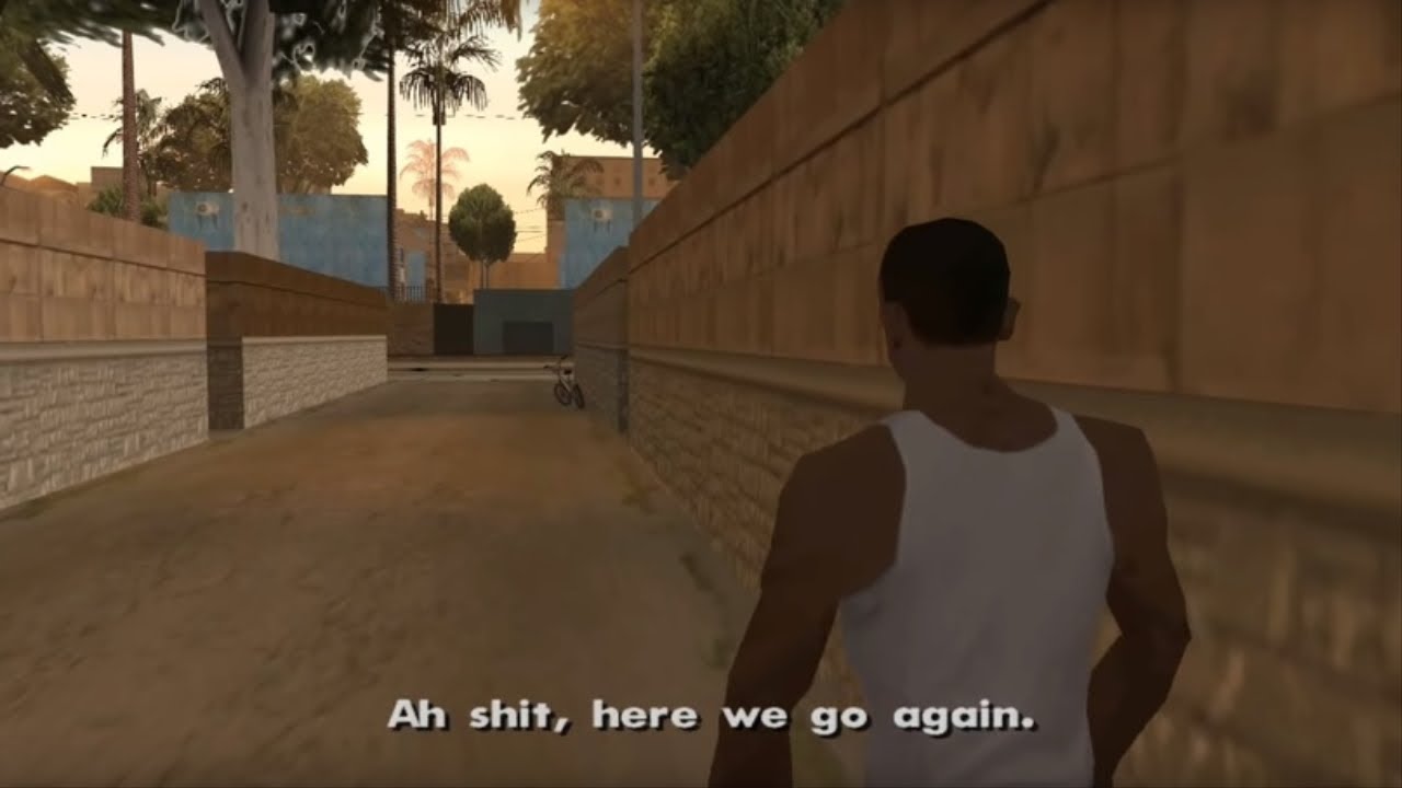 Gta San Andreas 1 Ah Shit Here We Go Again Youtube