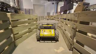 Mobile robot - row centering using a 3D camera
