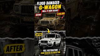 Flood Damaged G-Wagon Restoration process || #rebuild #luxury #shorts #gwagon #restore #restoration
