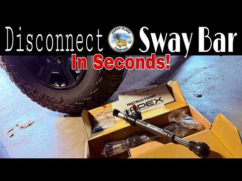 EASY to Use Sway Bar Disconnects to Improve Offroad Ride Apex Autolynx