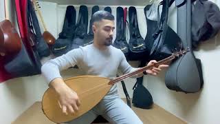 El Yapımı 46 Oyma Dut Kısa Bağlama