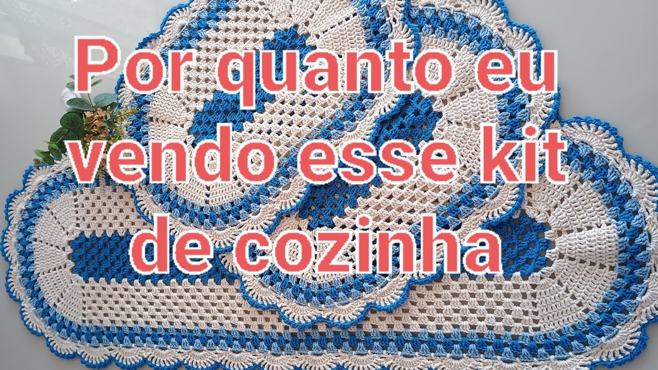 Por quanto eu vendo esse kit de cozinha 🧶💵