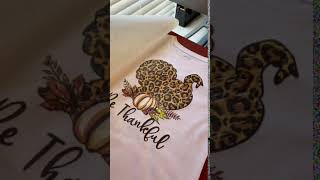 Thanksgiving Turkey - High Quality Print Transfer - Ready To Press - Be Thankful - No Minimums