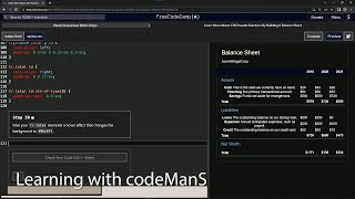 🌐 Learn HTML & CSS | FreeCodeCamp 📊 Balance Sheet: Step 59 📖