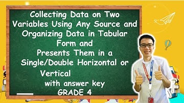 Math4 Week4 Q4: Collecting Data on Two Variables Using Single/Double Horizontal or Vertical