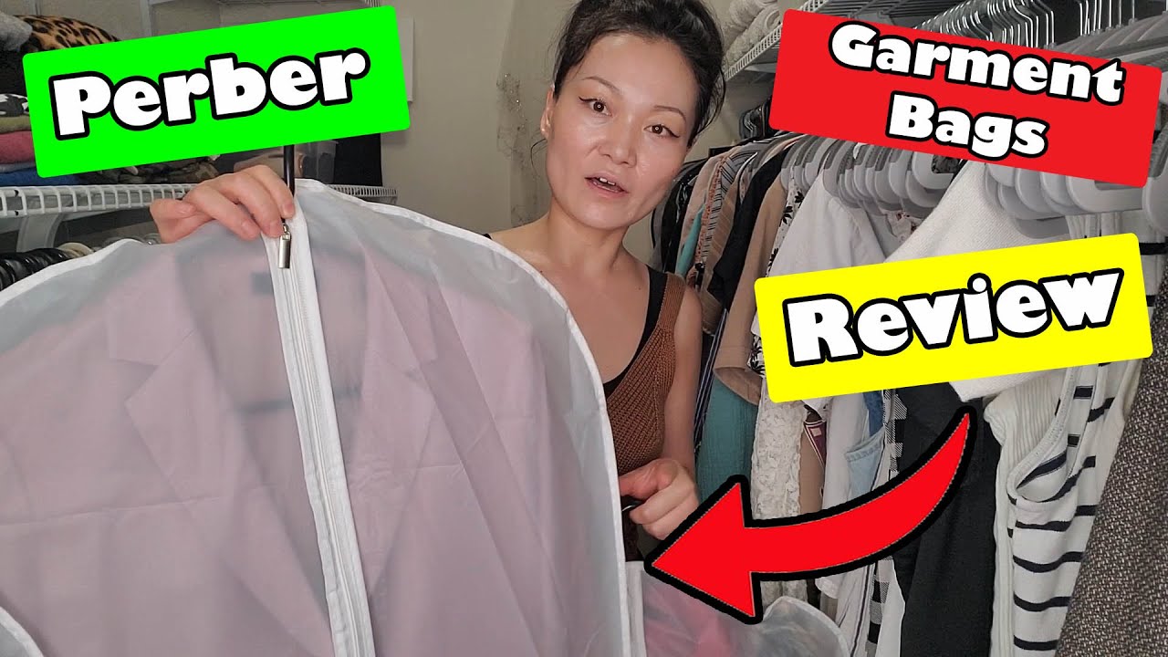 Perber Closet Hanging Garment Bag Review YouTube