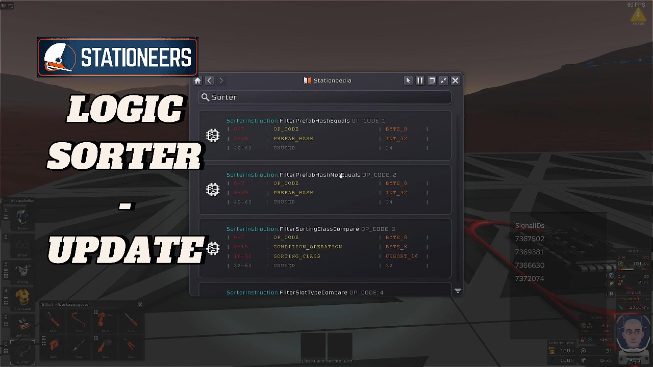 Stationeers IC | Logic Sorter - Update - Die ersten Experimente - YouTube