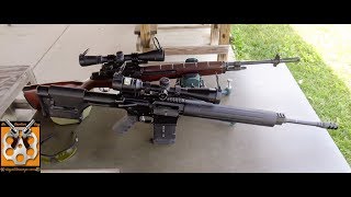 Springfield Armory M1A -- AR10 Accuracy Testing - 50 Yards Springfield M1a Accuracy Testing