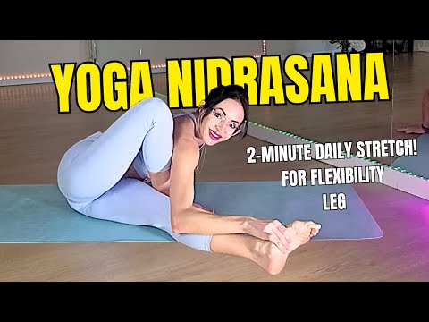 Yoga Nidrasana For Leg Flexibility Full Body Stretch Leg Mobility Routine 4K 