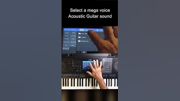 Realistic guitar arpeggios on Yamaha | Mega voice arpeggios | Easy guitar patterns in Yamaha
