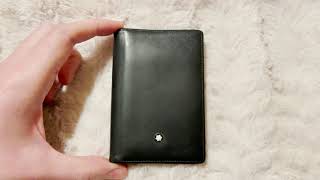 7.5 years after. Montblanc wallet- everyday use