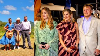 Queen maxima,king willem & princess Amalia attend tumba festival to finalise curaçao tour  #Amalia