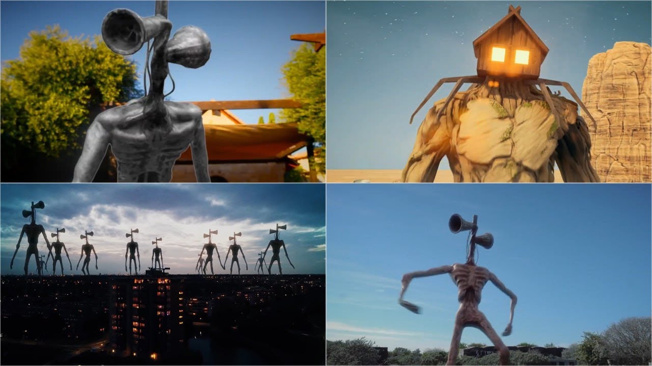 Siren Head  Vs House head– Coffin Dance Song Battle🎵 #sirenhead #sirenheadbattle