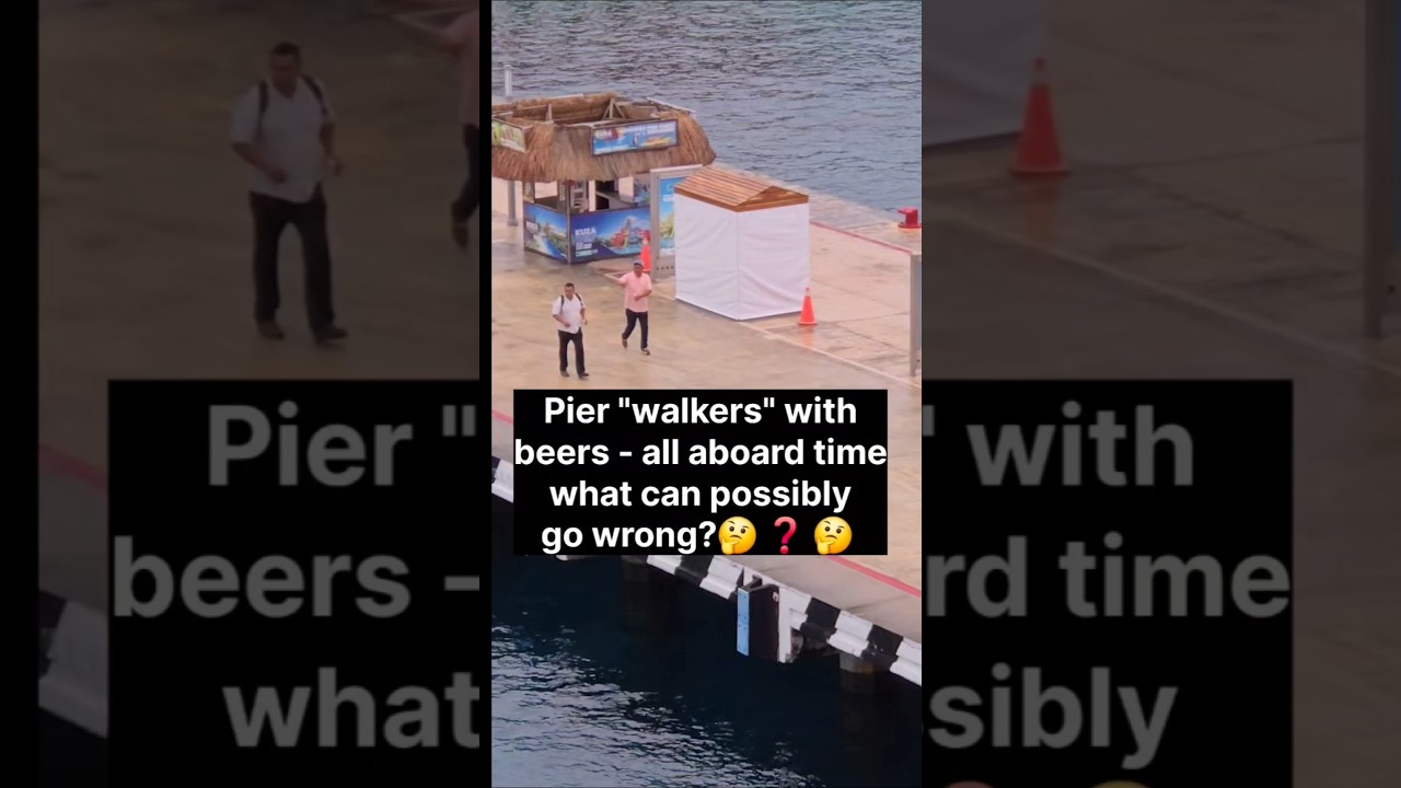 Cozumel pier all aboard time, something always happens. #Cruise #cruiselife #cruisevacation