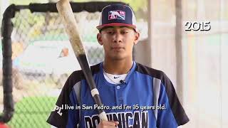 Fernando Tatis Jr. and his debutante, his father