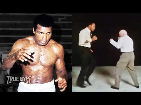 Как побить Мухаммеда Али / Кас Д'Амато и Али легкий спарринг / Это видео вошло в историю бокса