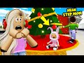 MEAN Step Mom Abandoned Baby On Christmas! I Had To Save Her! (Roblox Bloxburg Story)