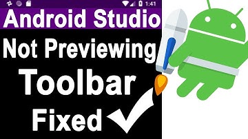 Android Studio not previewing toolbar