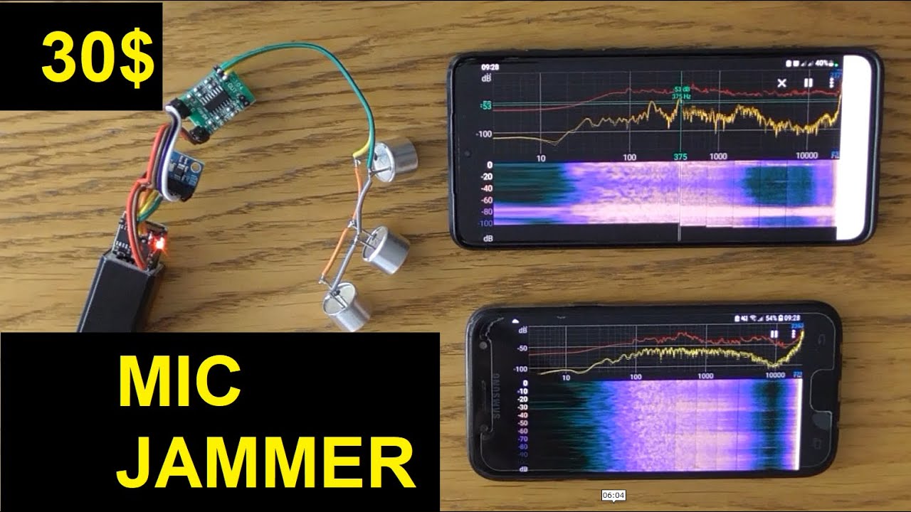 Simplest, cheapest, effective DIY ARDUINO ultrasonic Microphone Jammer ...