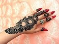 Beautiful gulf arabic khaleeji flower simple easy henna mehndi design for hands for eid,weddings