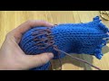 How to darn knit fabric with Swiss darning