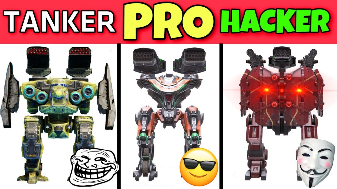 🔥  PRO VS HACKER VS TANKER WAR ROBOTS! || PART 2! VERY FUNNY VIDEO! 😂 || @Wilfhiem Weiss