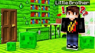 5 Ways to Prank Your Little Brother with SLIME! (Minecraft)