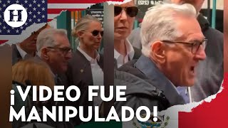 ¡Robert De Niro nunca gritó a manifestantes pro Palestina! Esto fue lo que realmente paso