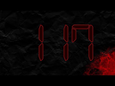 Countdown from 117 to 0 in RED