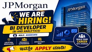 JP Morgan Hiring Freshers 😱 | 15 LPA Salary | Apply Now