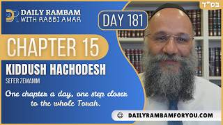 Kiddush HaChodesh Chapter 15 | Daily Rambam For You | Rabbi Chay Amar
