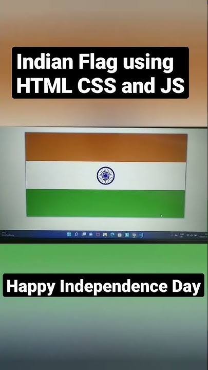 Indian flag using html css and javascript || Web development #shorts ...
