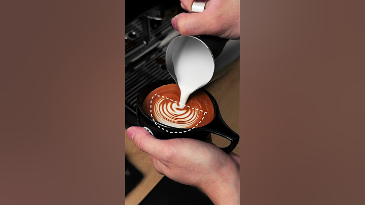Latte art tutorial - Rosetta 🍃