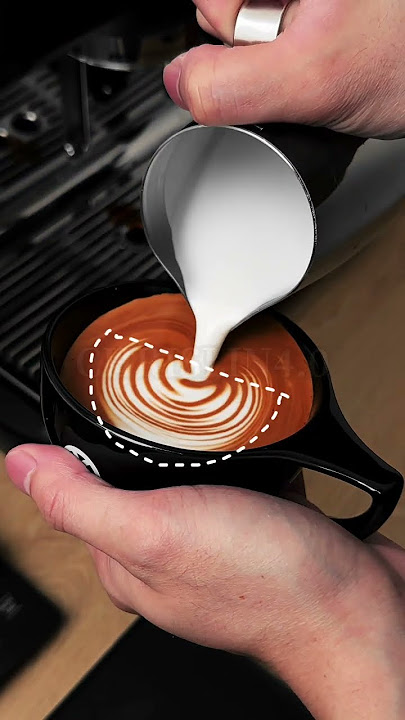 Latte art tutorial - Rosetta 🍃
