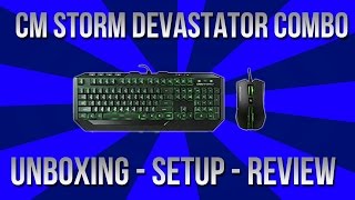 CM Storm Devastator Combo (Green) Unboxing, Setup, and Review