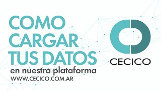 Como Cargar Tus Datos En Nuestra Plataforma.