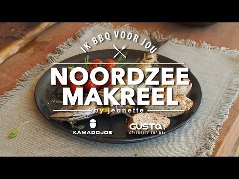 Video: Op Houtskool Gegrilde Makreel