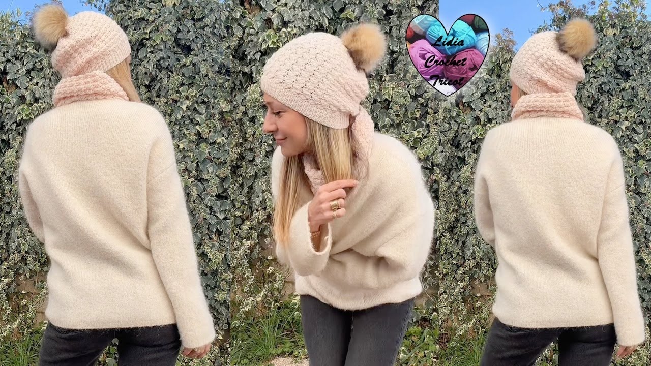 ENSEMBLE HYPER CHIC TUTORIEL CROCHET PAS À PAS PARTIE 2/2 "LIDIA CROCHET TRICOT" 
