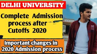 Delhi university admission process after cutoff 2020 ЁЯФе || After registration process || Du cut off