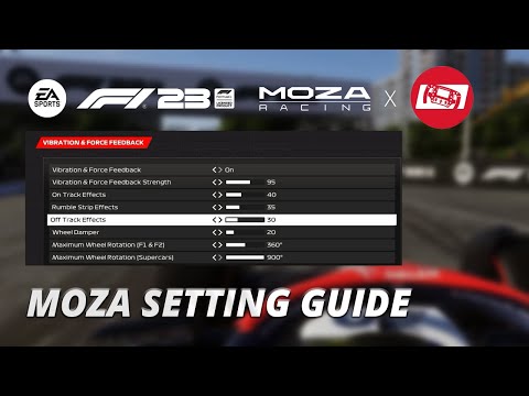 【THE MOZZ】Mont Basic Setup MOZA Setting Guide for F1 23 - YouTube