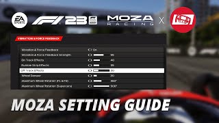 MOZA Setting Guide for F1 23